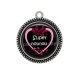 Pendentif Cabochon Argent - super nounou