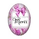 Cabochon Résine Ovale - merci