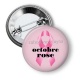 Badge - octobre rose