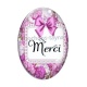 Cabochon Verre Ovale - merci