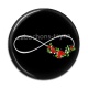 Cabochon Résine - signe infini fleur
