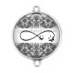 Connecteur Cabochon Argent - signe infini