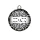 Pendentif Cabochon Argent - signe infini