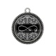 Pendentif Cabochon Argent - signe infini