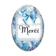 Cabochon Verre Ovale - merci
