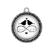 Pendentif Cabochon Argent - signe infini