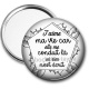Miroir de poche - j'aime la vie car elle me conduit là ou rien n'est écrit