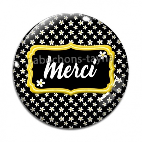 Cabochon Verre - merci