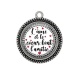 Pendentif Cabochon Argent - lame et le coeur font l'amitié