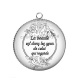 Pendentif Cabochon Argent - la beauté est dans les yeux de celui qui regarde