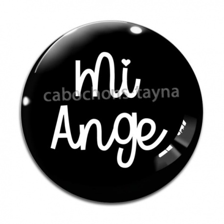 Cabochon Verre - mi ange