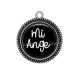 Pendentif Cabochon Argent - mi ange