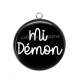 Pendentif Cabochon Argent - mi démon