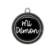 Pendentif Cabochon Argent - mi démon