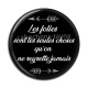 Cabochon Résine - les folies sont les seules choses qu'on ne regrette jamais