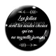 Cabochon Verre - les folies sont les seules choses qu'on ne regrette jamais