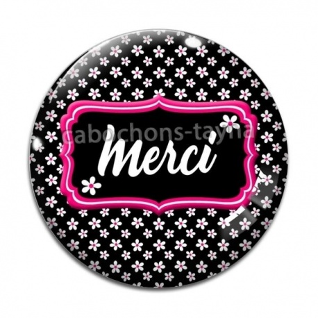 Cabochon Verre - merci