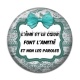 Cabochon Résine - l'âme et le coeur dont l'amitié et non les paroles