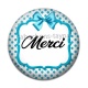 Cabochon Résine - merci