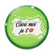 Cabochon Verre - croa moi je t'aime