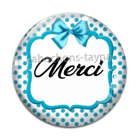 Cabochon Verre - merci