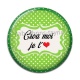 Cabochon Résine - croa moi je t'aime
