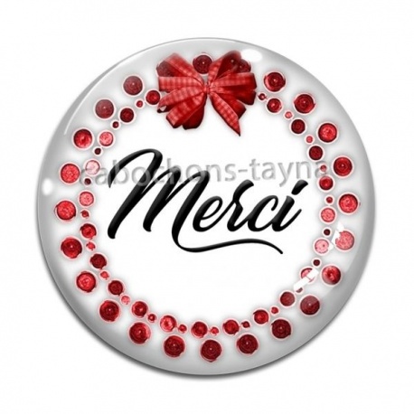 Cabochon Verre - merci
