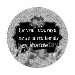 le vrai courage ne se laisse jamais abattre