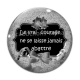 Cabochon Verre - le vrai courage ne se laisse jamais abattre
