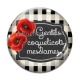 Cabochon Verre - gentils coquelicots mesdames