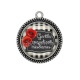 Pendentif Cabochon Argent - gentils coquelicots mesdames