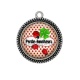 Pendentif Cabochon Argent - porte bonheur