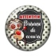 Cabochon Résine - attention briseuse de coeur