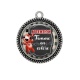 Pendentif Cabochon Argent - attention femme en colére