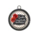 Pendentif Cabochon Argent - gentil coquelicots mesdames