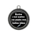 Pendentif Cabochon Argent - écrire c'est mettre sur papier mes belles idées