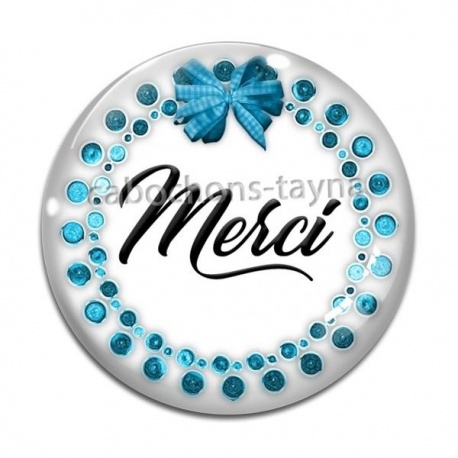 Cabochon Verre - merci
