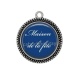 Pendentif Cabochon Argent - maison de la fête