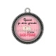 Pendentif Cabochon Argent - quand je serai grande je serai sage femme