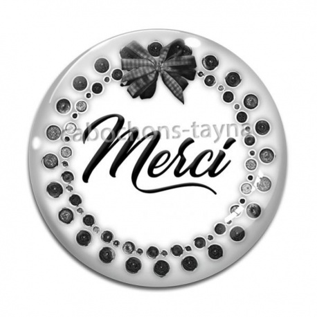Cabochon Verre - merci
