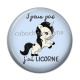 Cabochon Résine - j'peux pas j'ai licorne