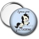 Miroir de poche - j'peux pas j'ai licorne