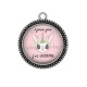 Pendentif Cabochon Argent - j'peux pas j'ai licorne