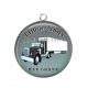 Pendentif Cabochon Argent - jamais sans mon camion