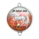 Connecteur Cabochon Argent - j'peux pas j'ai licorne