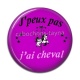 Cabochon Résine - j'peux pas j'ai cheval