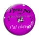 Cabochon Verre - j'peux pas j'ai cheval