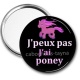 Miroir de poche - j'peux pas j'ai poney