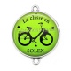 Connecteur Cabochon Argent - la classe en solex