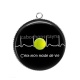 Pendentif Cabochon Argent - c'est mon mode de vie